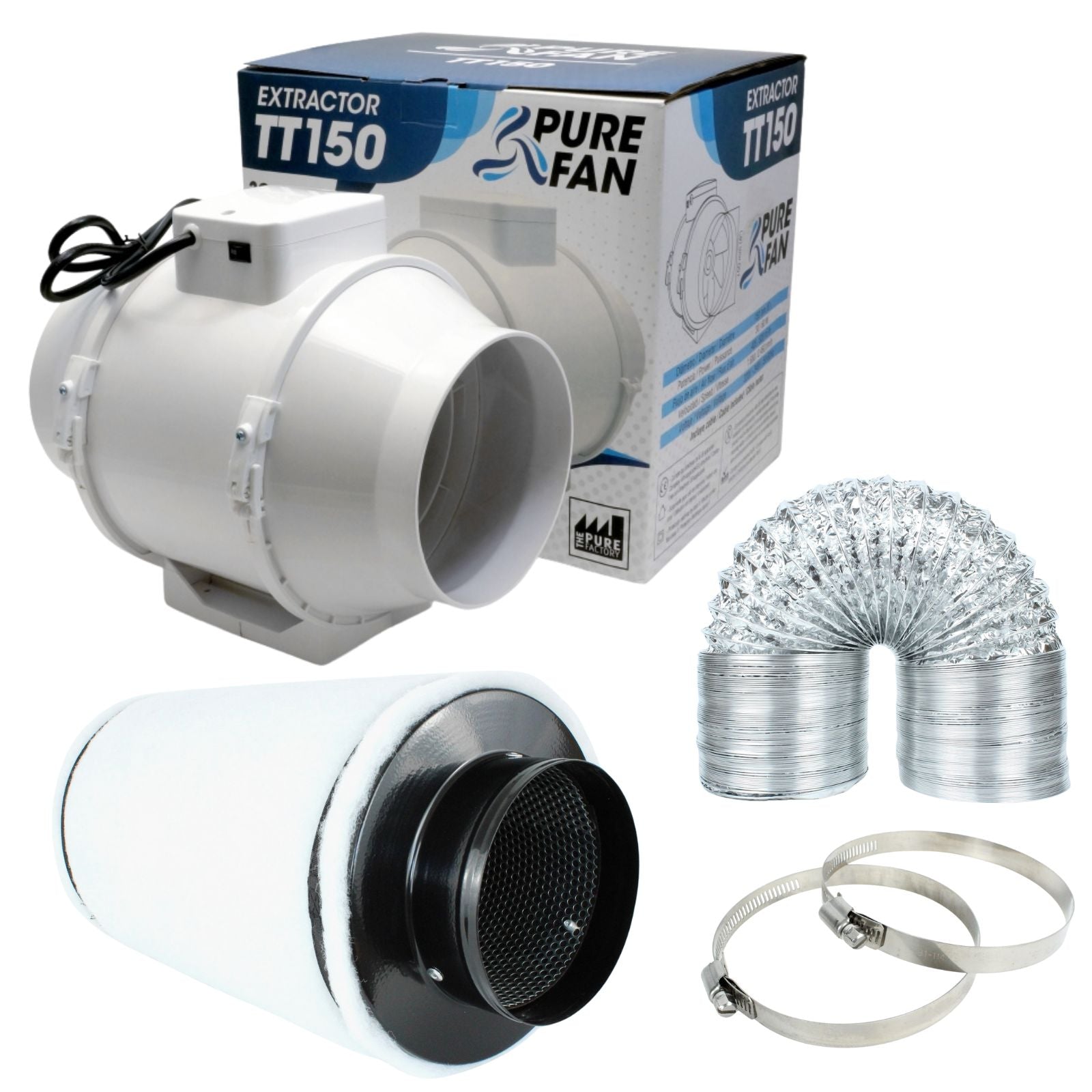 Abluft 150 mm Growbox Set