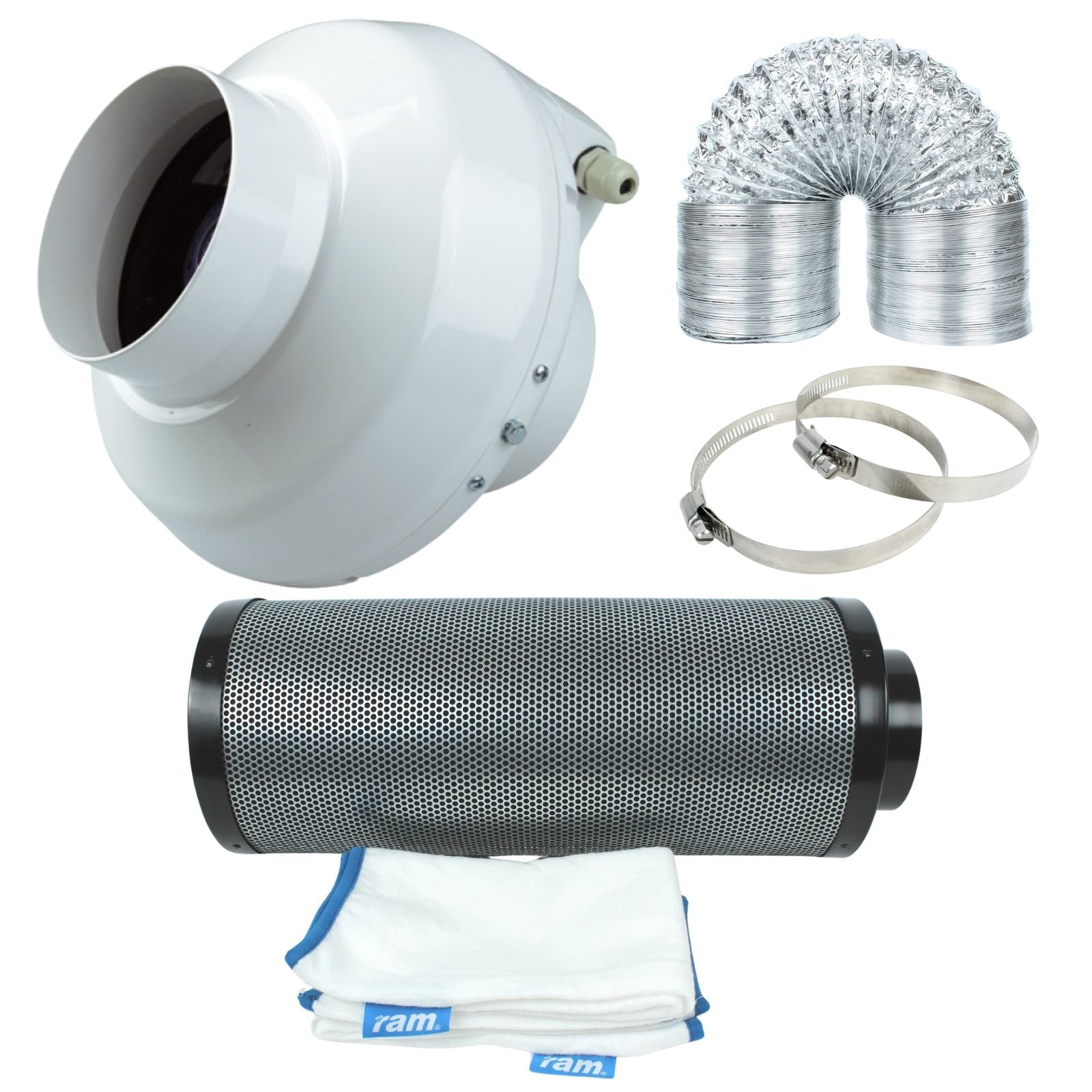 Growbox Abluft Set 125 mm 