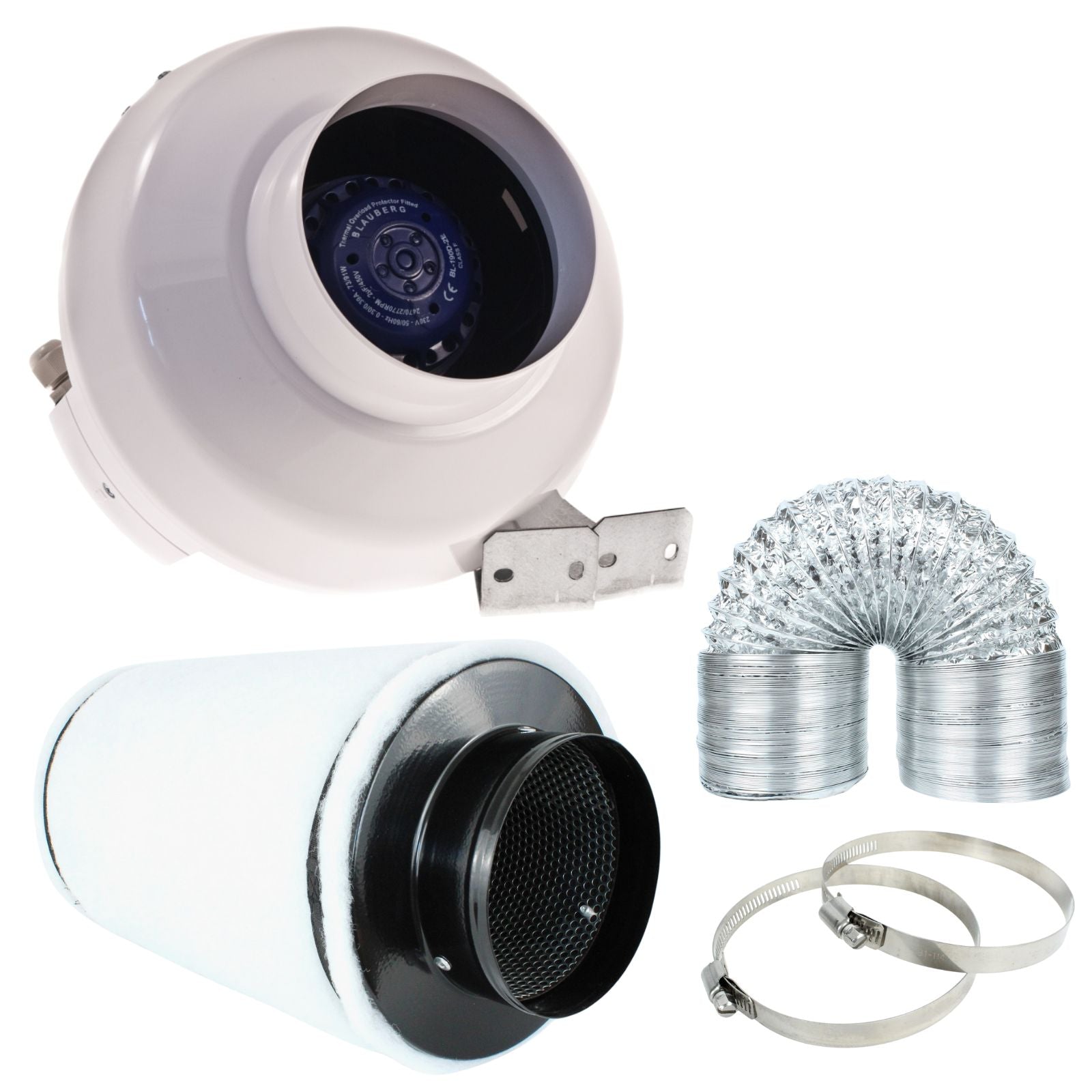 Lüftung Set 150 mm Growzelt Abluft