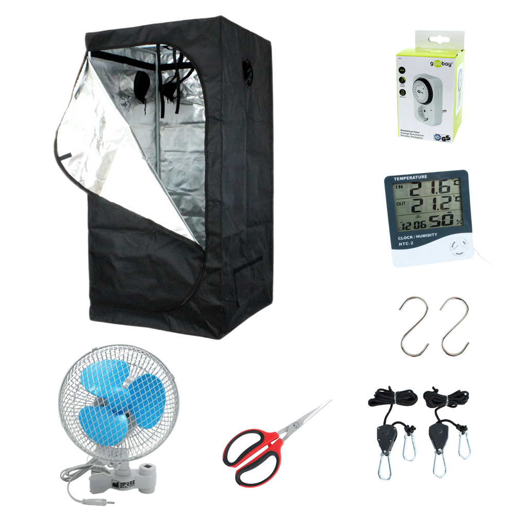 Growbox Komplettset 80x80 cm Grundausstattung