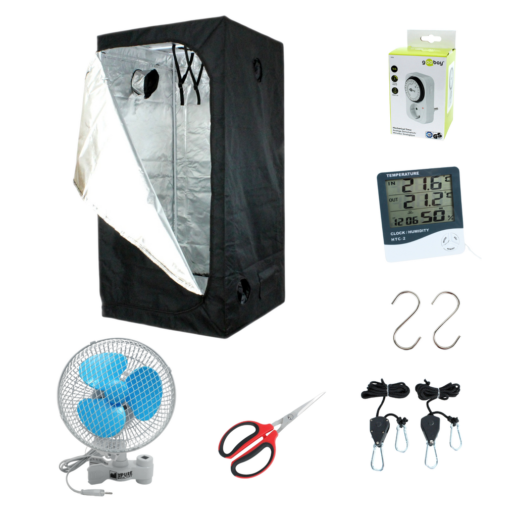 Kompletní sada pěstebního stanu 90x90x180 cm