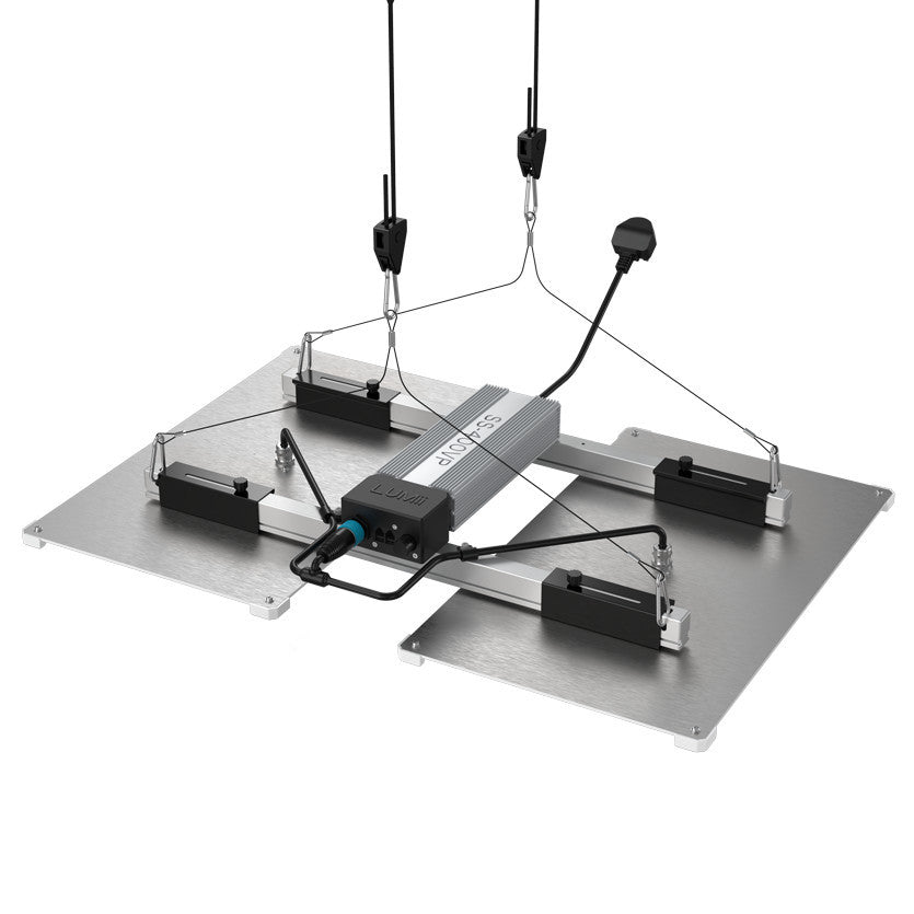 Growlampe 400 Watt LED Lumii black blade