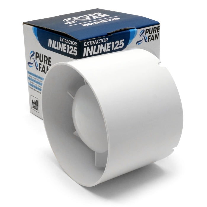 Inline Ventilator Axial 125 mm Growbox Zuluft 