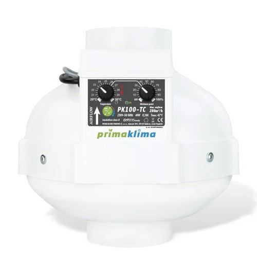 Abluft Ventilator 100 mm Flansch Prima Klima