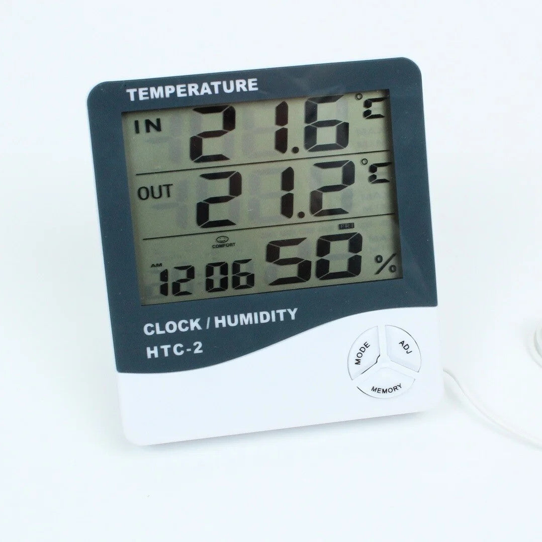 Thermometer Hygrometer digital Uhrzeit